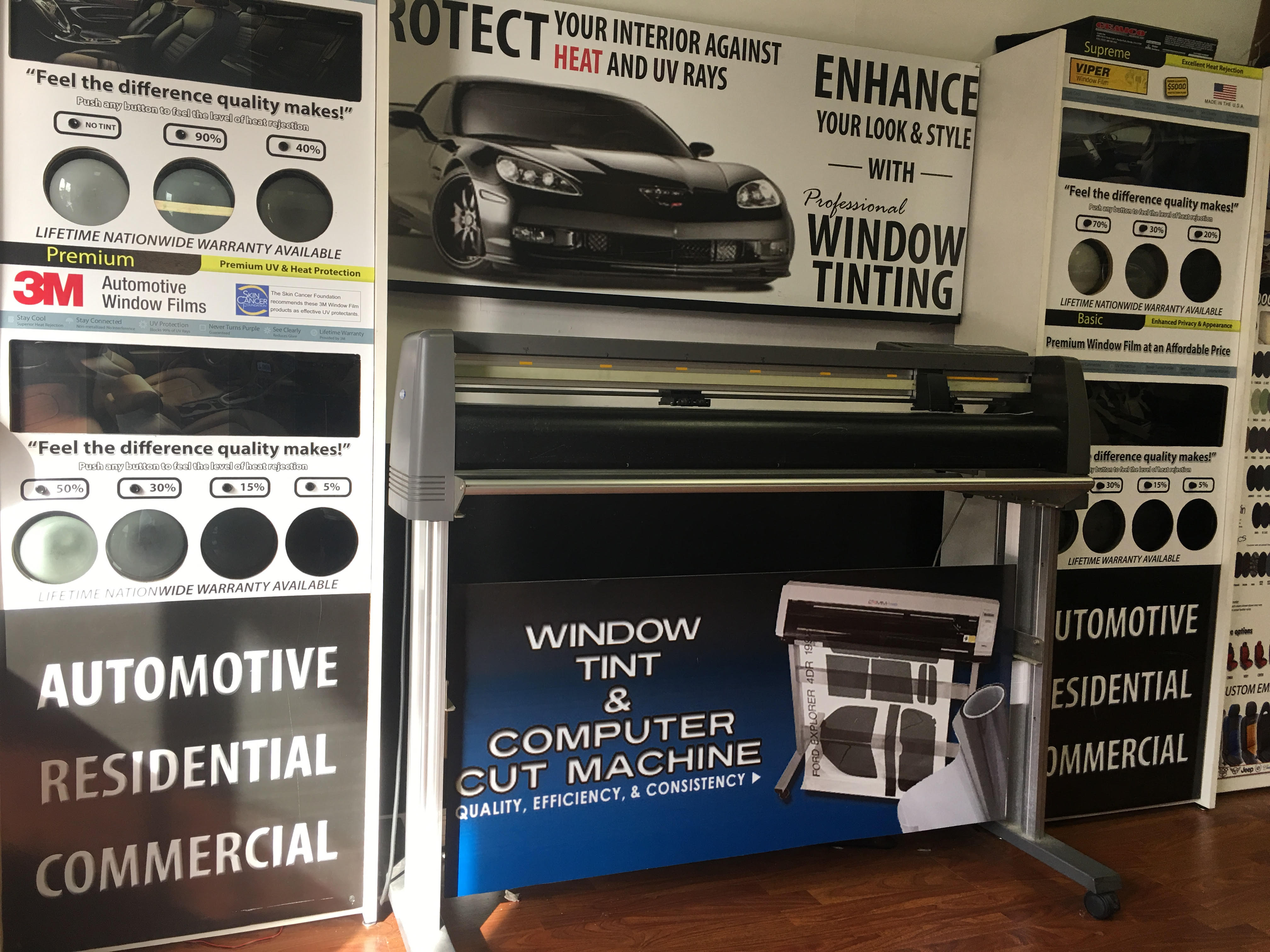 computer cut window tint machine